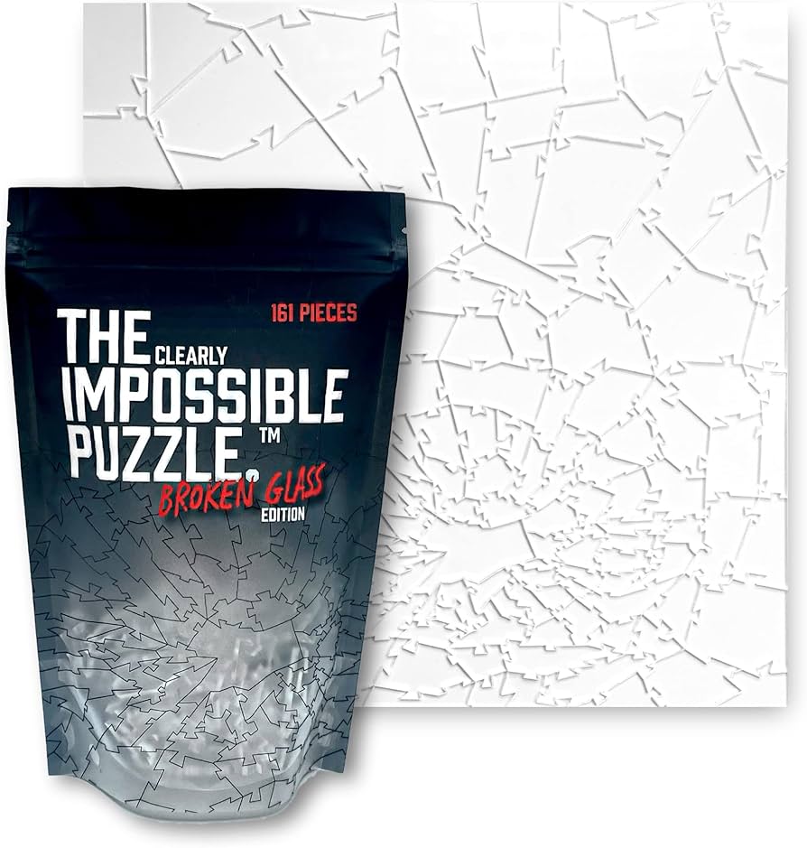 Amazon.co.jp: ジェネリックな割れたガラスパズル - クリアアクリル